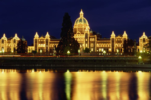 Legislative Buildings Victoria, British Columbia Canada Poster Print by J. A. Kraulis (17 x 11)