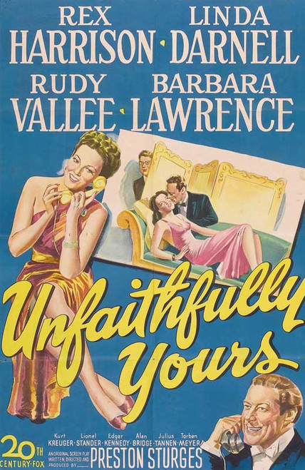 Unfaithfully Yours Movie Poster Print (11 x 17) - Item # MOVAB72780