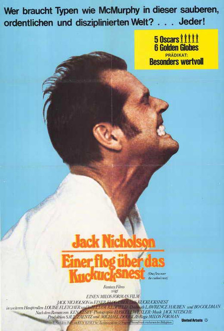 One Flew Over the Cuckoo's Nest Movie Poster Print (11 x 17) - Item # MOVIF6859