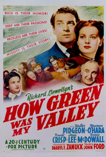 How Green Was My Valley Movie Poster Print (27 x 40) - Item # MOVIH3987