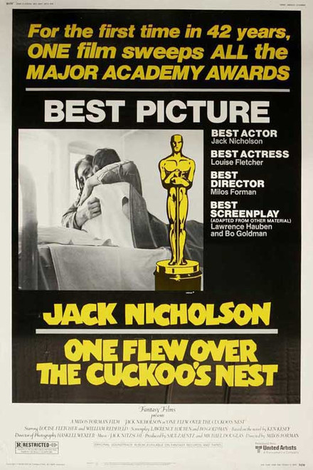 One Flew Over the Cuckoo's Nest Movie Poster Print (27 x 40) - Item # MOVAJ5302