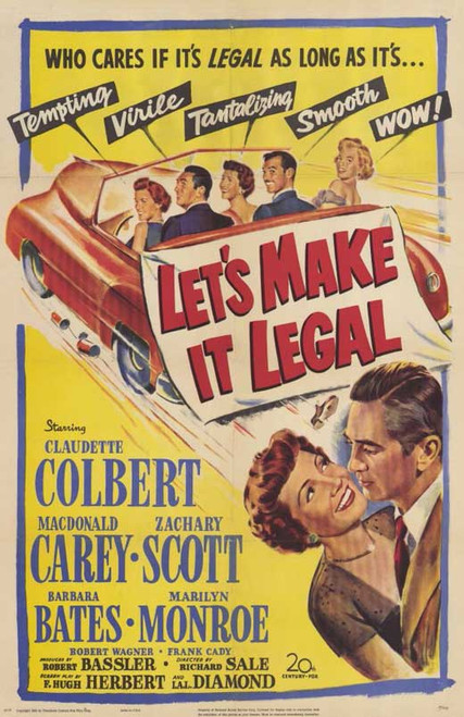 Let's Make It Legal Movie Poster Print (11 x 17) - Item # MOVGD1937