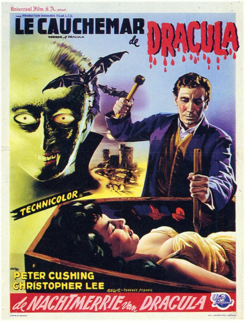 Horror of Dracula Movie Poster Print (11 x 17) - Item # MOVID6991