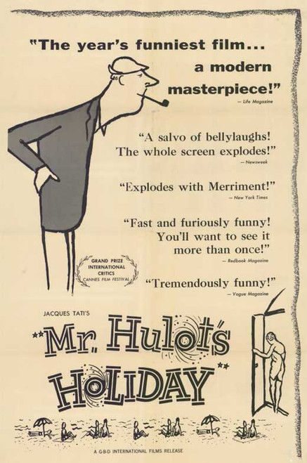 Mr. Hulot's Holiday Movie Poster Print (11 x 17) - Item # MOVCE6950