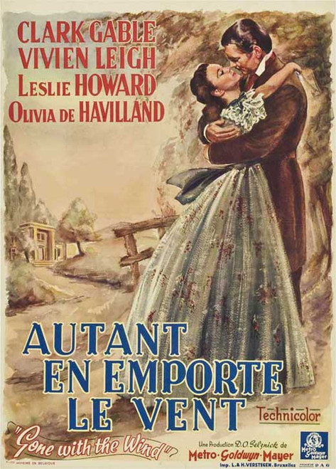 Gone with the Wind Movie Poster Print (27 x 40) - Item # MOVCB97240