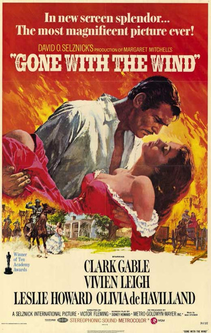 Gone with the Wind Movie Poster Print (11 x 17) - Item # MOVEE0192