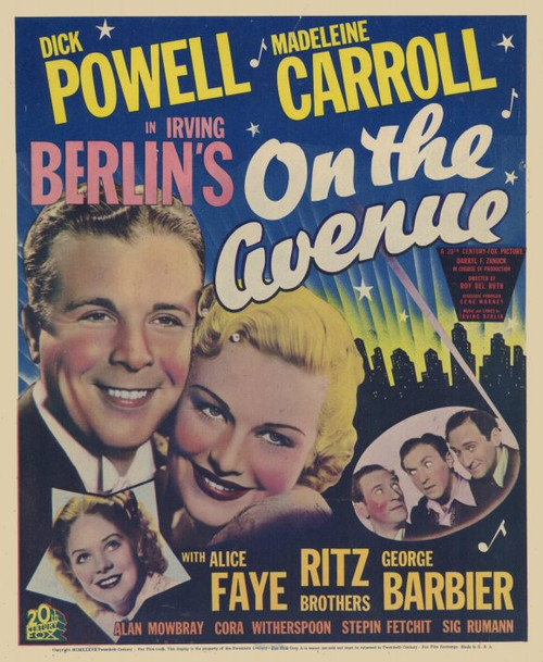 On the Avenue Movie Poster Print (11 x 17) - Item # MOVCD7907