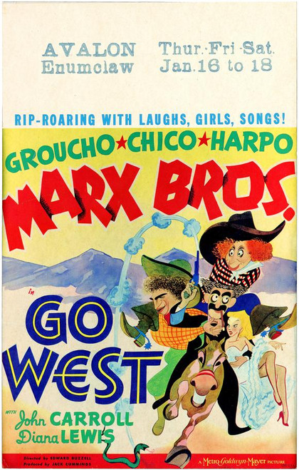 Go West Movie Poster Print (11 x 17) - Item # MOVAD6869