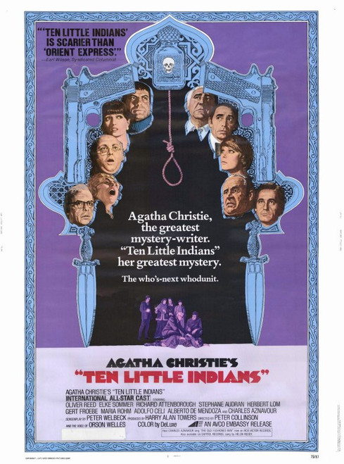 Ten Little Indians Movie Poster Print (11 x 17) - Item # MOVGE8862
