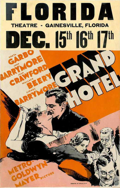 Grand Hotel Movie Poster Print (11 x 17) - Item # MOVGJ7115