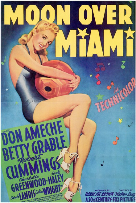 Moon over Miami Movie Poster Print (11 x 17) - Item # MOVCD1945