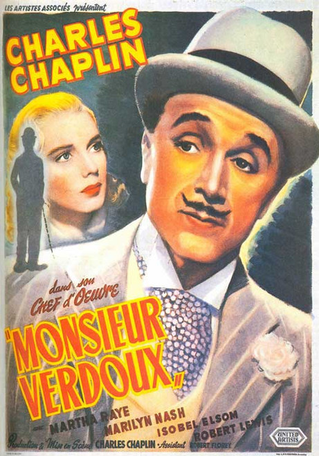 Monsieur Verdoux, Charlie Chaplin, 1947 Poster Print - Wall Art
