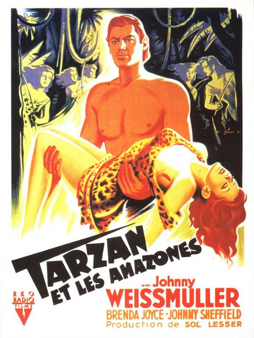 Tarzan and the Amazons Movie Poster Print (11 x 17) - Item # MOVCJ9665