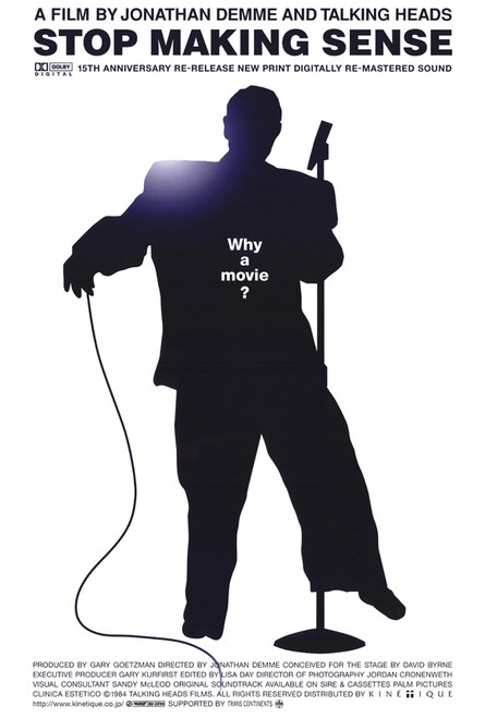 Stop Making Sense Movie Poster Print (27 x 40) - Item # MOVEH2508