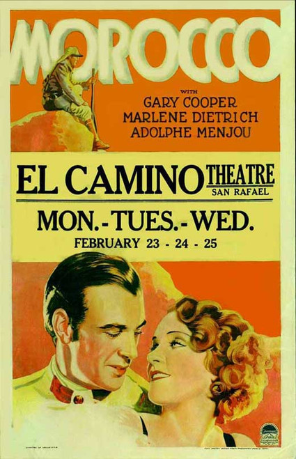 Morocco Movie Poster Print (11 x 17) - Item # MOVIJ6150