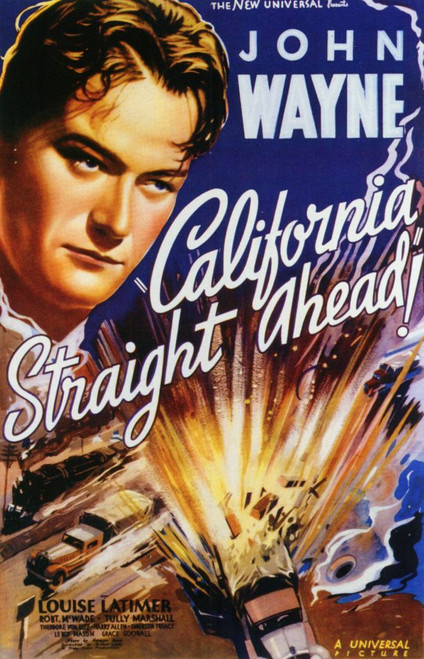 California Straight Ahead Movie Poster Print (11 x 17) - Item # MOVAF4166