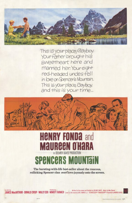 Spencer's Mountain Movie Poster Print (11 x 17) - Item # MOVEE7097