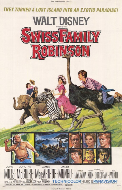 Swiss Family Robinson Movie Poster Print (11 x 17) - Item # MOVCE5122