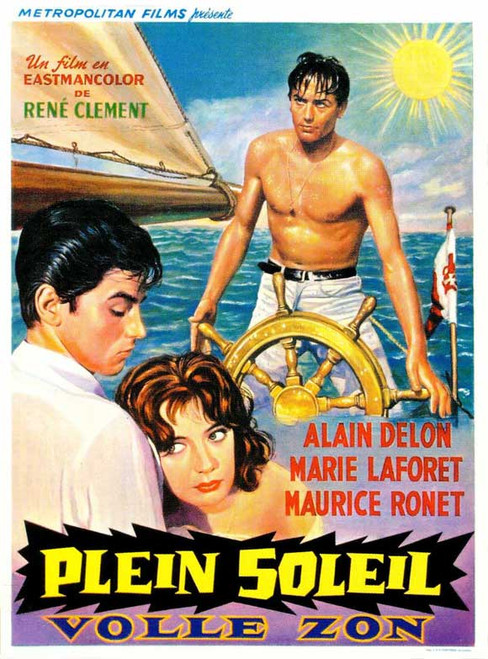 Purple Noon Movie Poster Print 11 X 17 Item Moveb95070 Posterazzi