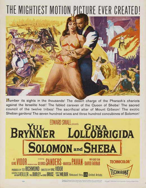 Solomon and Sheba Movie Poster Print (11 x 17) - Item # MOVEJ2221
