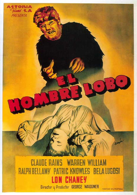 The Wolf Man Movie Poster Print (27 x 40) - Item # MOVAJ1763