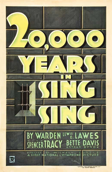 20,000 Years in Sing Sing Movie Poster Print (27 x 40) - Item # MOVIB48804