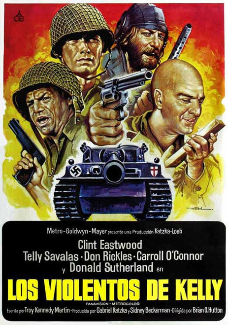 Kelly's Heroes Movie Poster Print (11 x 17) - Item # MOVCJ7742