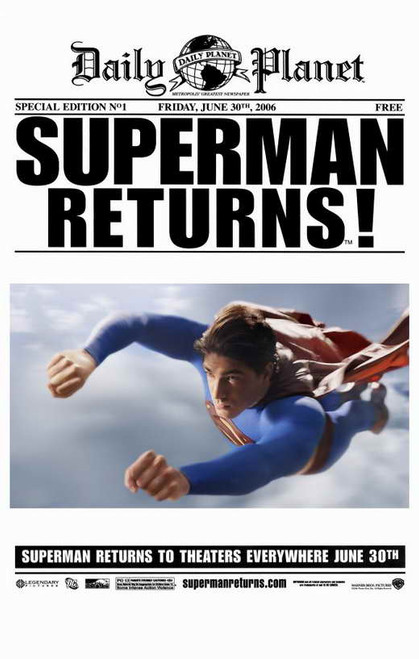 Superman Returns Movie Poster Print (11 x 17) - Item # MOVEH3457
