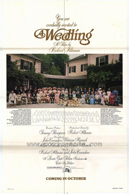 A Wedding Movie Poster Print (11 x 17) - Item # MOVCF2158