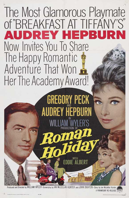 Roman Holiday Movie Poster Print (27 x 40) - Item # MOVAJ1193