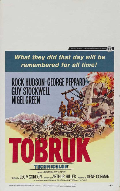 Tobruk Movie Poster Print (11 x 17) - Item # MOVCJ9262
