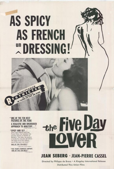 The Five Day Lover Movie Poster Print (11 x 17) - Item # MOVGE6072
