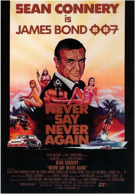 Never Say Never Again Movie Poster Print (11 x 17) - Item # MOVEE9028