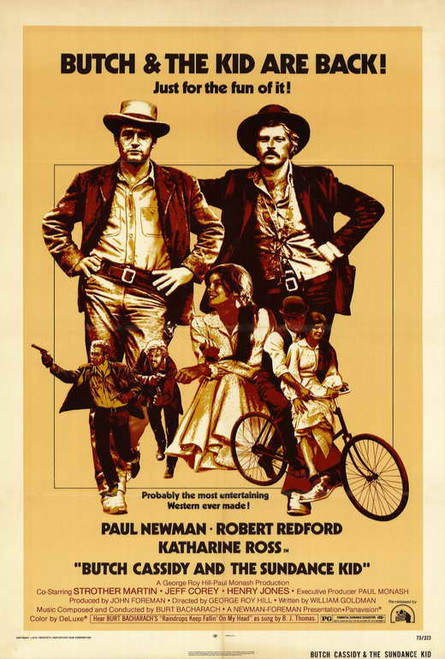 Butch Cassidy and the Sundance Kid Movie Poster Print (27 x 40) - Item # MOVEH6747