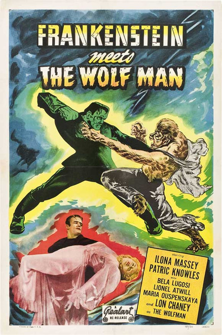 Frankenstein Meets the Wolfman Movie Poster Print (27 x 40) - Item # MOVIB45230
