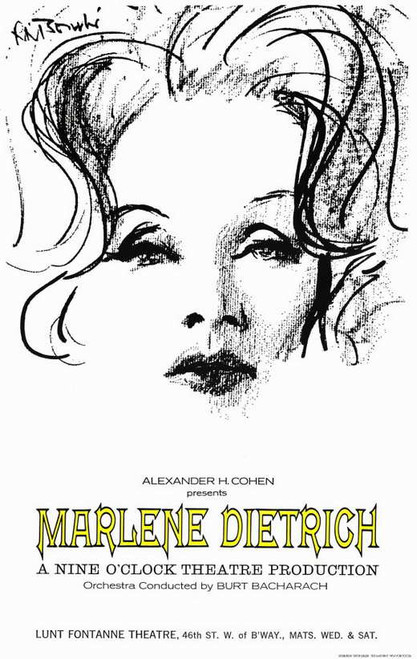 Marlene Dietrich Movie Poster Print (11 x 17) - Item # MOVCE4179