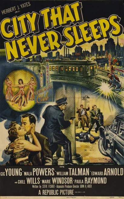 City that Never Sleeps Movie Poster Print (11 x 17) - Item # MOVGE8645