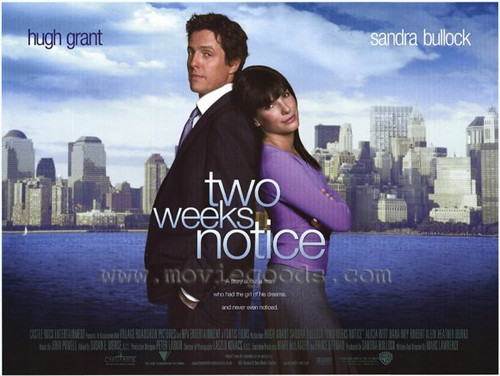 Two Weeks Notice Movie Poster Print (27 x 40) - Item # MOVEH0659