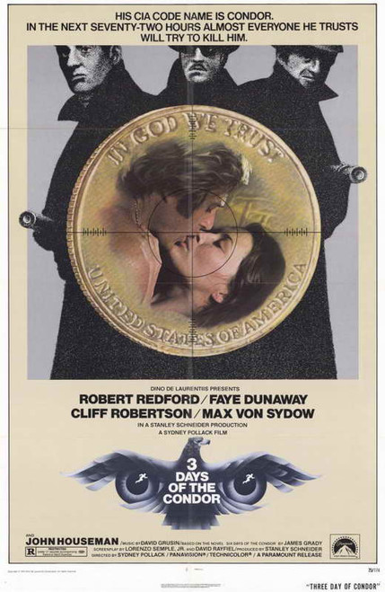 Three Days of the Condor Movie Poster Print (11 x 17) - Item # MOVAD7917