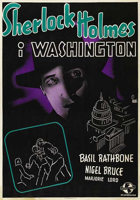 Sherlock Holmes in Washington Movie Poster Print (11 x 17) - Item # MOVAJ2168