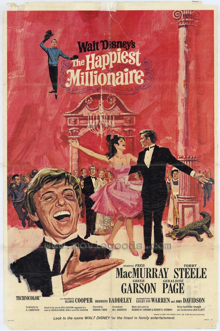 The Happiest Millionaire Movie Poster Print (11 x 17) - Item # MOVGH3954