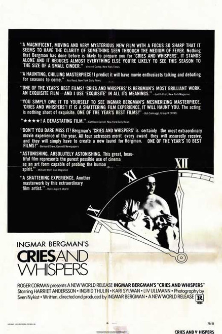 Cries and Whispers Movie Poster Print (11 x 17) - Item # MOVGF5082