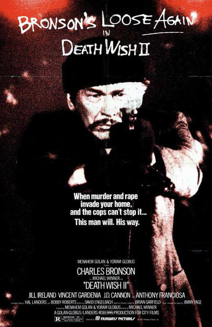 ロサンゼルス　DEATH WISH Ⅱ USオリジナル映画ポスター Death Wish 2 Movie Poster (13 x 30) - Item # MOVCB69563