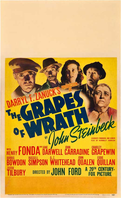The Grapes of Wrath Movie Poster Print (11 x 17) - Item # MOVIB54953