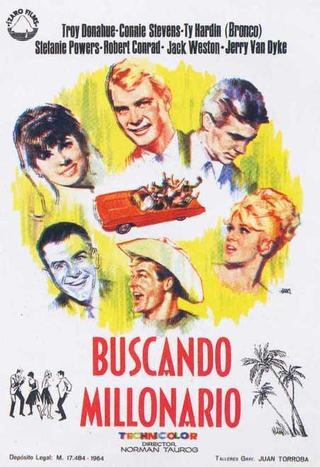 Palm Springs Weekend Movie Poster Print (11 x 17) - Item # MOVGI4697