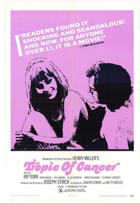 Tropic of Cancer Movie Poster Print (27 x 40) - Item # MOVIH9723