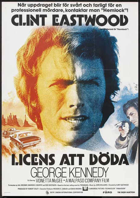 アイガー  サンクション  ポスター。 170[Clint Eastwood' The Eiger Sanction] 1975/JAPAN movie