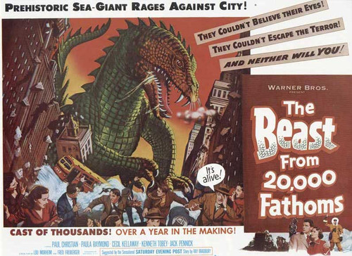 The Beast from 20,000 Fathoms Movie Poster Print (11 x 17) - Item # MOVIJ2192
