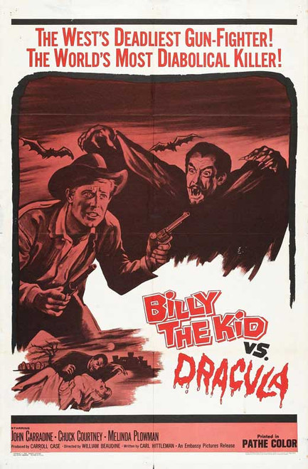 Billy the Kid vs Dracula Movie Poster Print (27 x 40) - Item # MOVAB73580