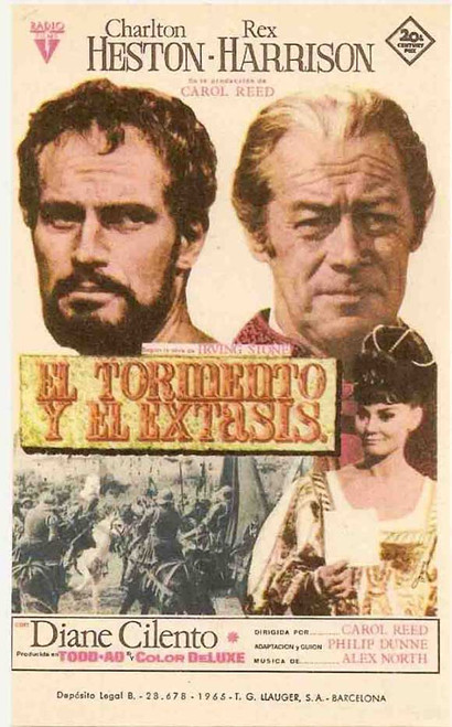 The Agony and the Ecstasy Movie Poster Print (11 x 17) - Item # MOVAB55360